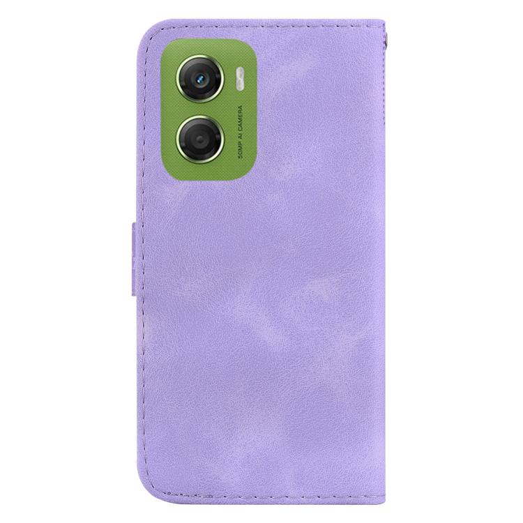 For Motorola Moto G06 4G Seven-shaped Embossed Leather Phone Case