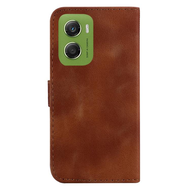 For Motorola Moto G06 4G Seven-shaped Embossed Leather Phone Case