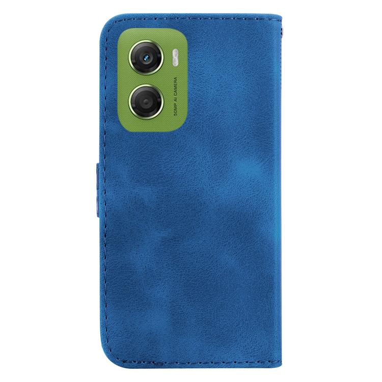 For Motorola Moto G06 4G Seven-shaped Embossed Leather Phone Case