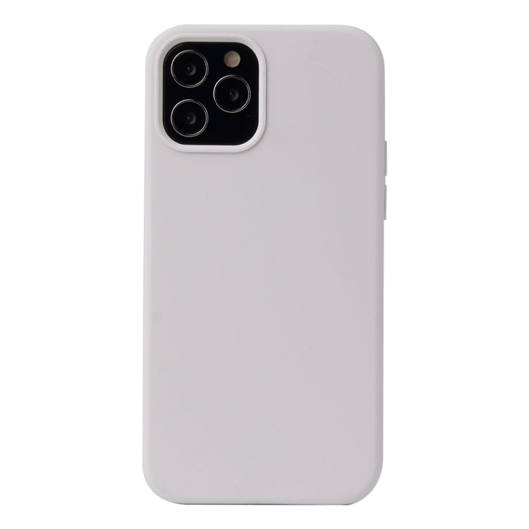 For iPhone 12 mini Solid Color Liquid Silicone Shockproof Protective Case