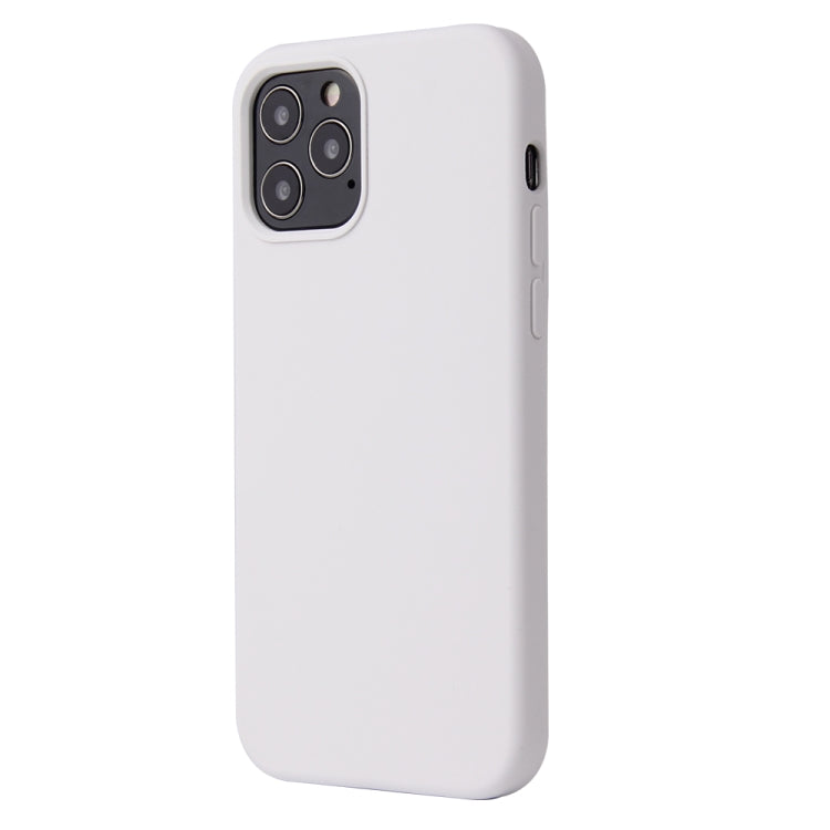 For iPhone 12 mini Solid Color Liquid Silicone Shockproof Protective Case