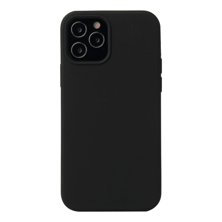 For iPhone 12 mini Solid Color Liquid Silicone Shockproof Protective Case