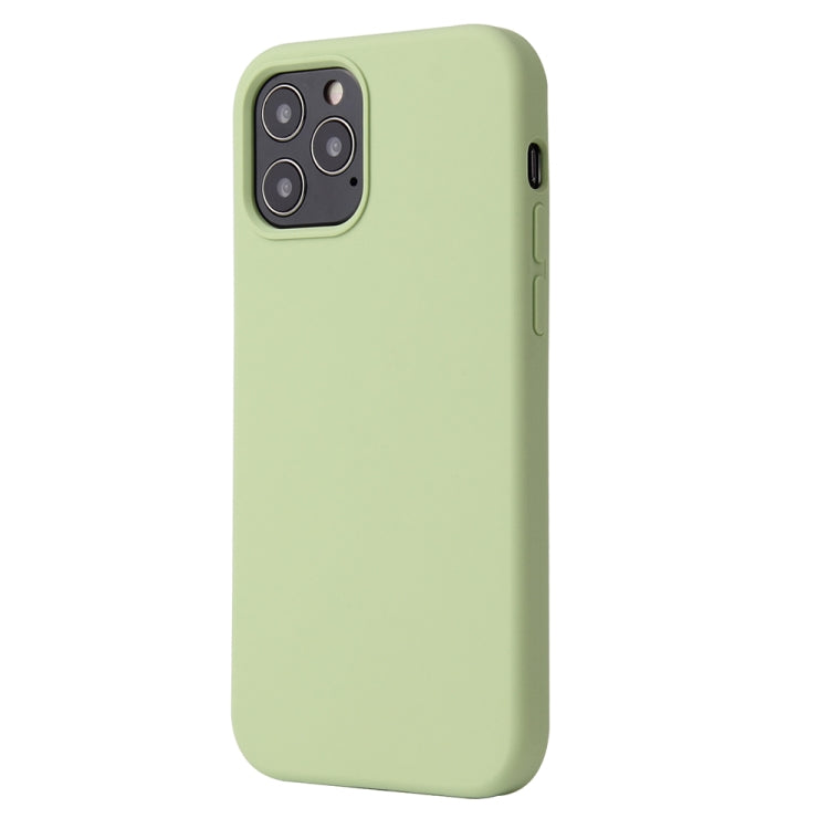 For iPhone 12 mini Solid Color Liquid Silicone Shockproof Protective Case
