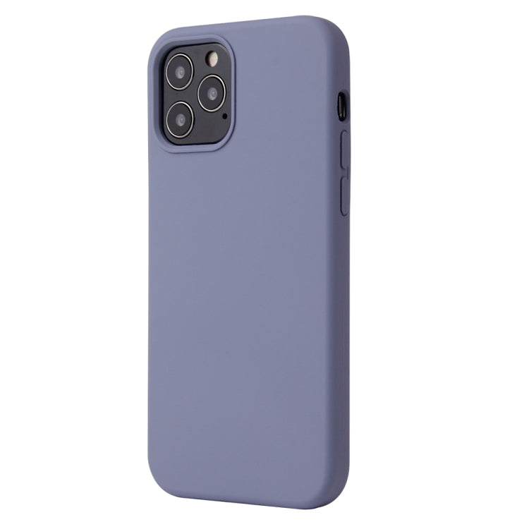 For iPhone 12 mini Solid Color Liquid Silicone Shockproof Protective Case
