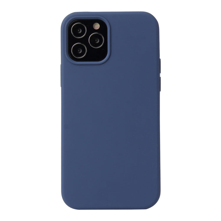 For iPhone 12 mini Solid Color Liquid Silicone Shockproof Protective Case