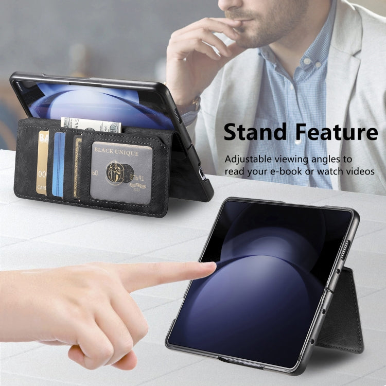 For Samsung Galaxy Z Fold6 CaseNeo MagSafe RFID Anti-theft Retro Leather Phone Case