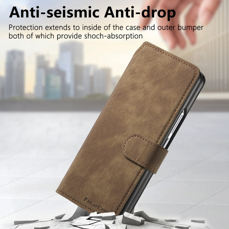 For Samsung Galaxy Z Fold6 CaseNeo MagSafe RFID Anti-theft Retro Leather Phone Case