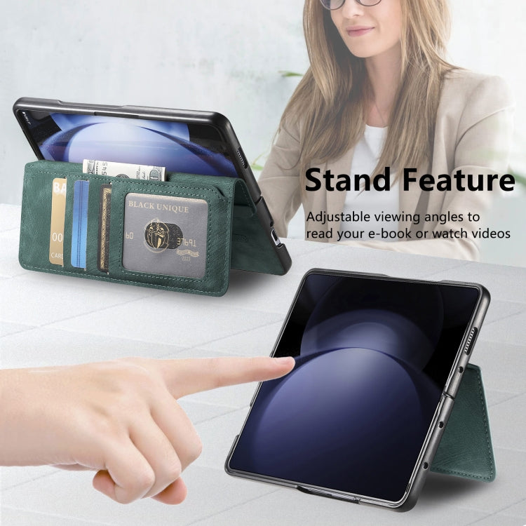 For Samsung Galaxy Z Fold6 CaseNeo MagSafe RFID Anti-theft Retro Leather Phone Case