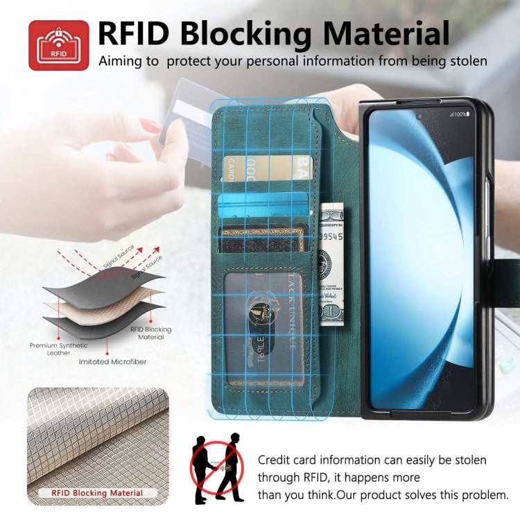 For Samsung Galaxy Z Fold6 CaseNeo MagSafe RFID Anti-theft Retro Leather Phone Case