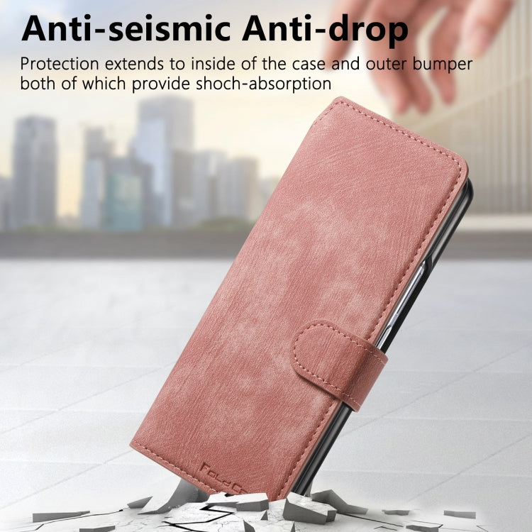For Samsung Galaxy Z Fold6 CaseNeo MagSafe RFID Anti-theft Retro Leather Phone Case