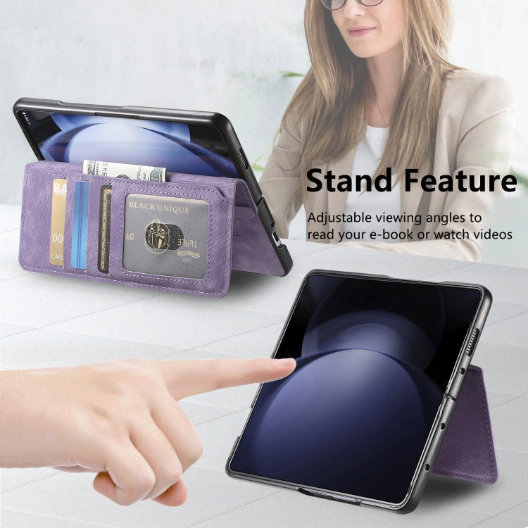 For Samsung Galaxy Z Fold6 CaseNeo MagSafe RFID Anti-theft Retro Leather Phone Case