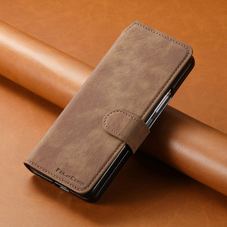 For Samsung Galaxy Z Fold5 CaseNeo MagSafe RFID Anti-theft Retro Leather Phone Case