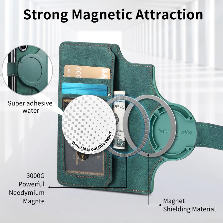 For Samsung Galaxy Z Fold5 CaseNeo MagSafe RFID Anti-theft Retro Leather Phone Case