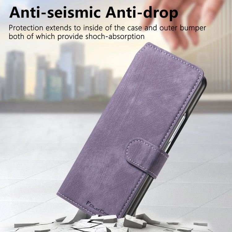 For Samsung Galaxy Z Fold5 CaseNeo MagSafe RFID Anti-theft Retro Leather Phone Case