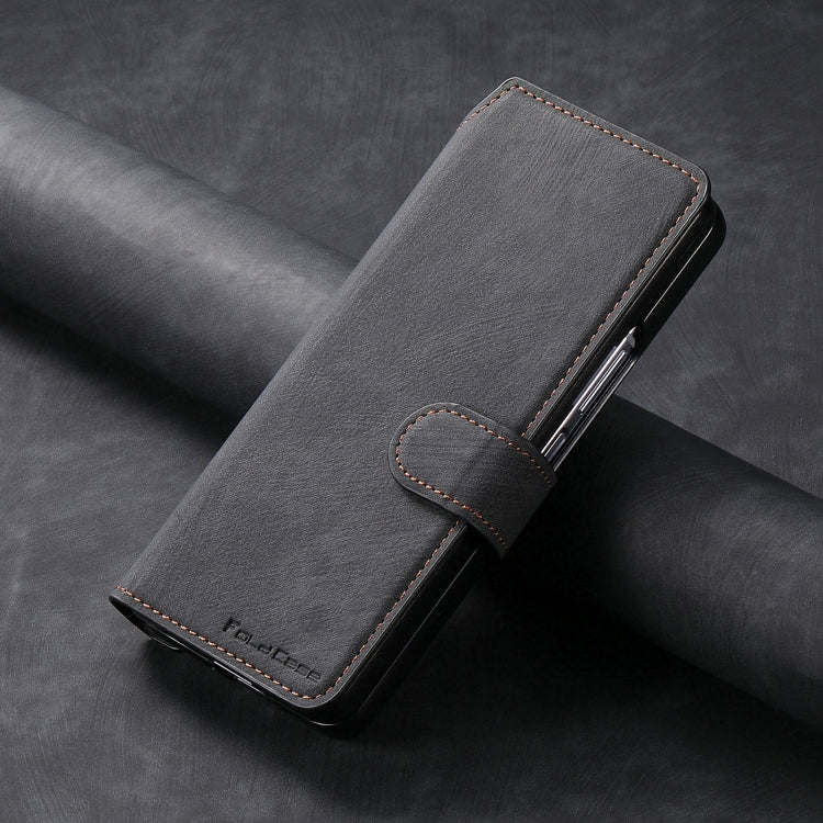For Samsung Galaxy Z Fold4 CaseNeo MagSafe RFID Anti-theft Retro Leather Phone Case