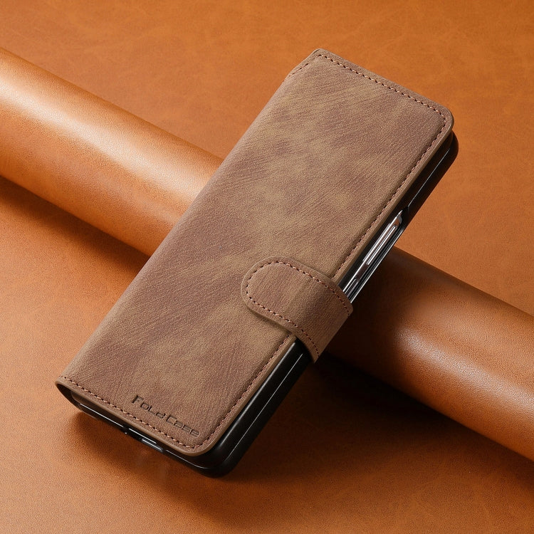 For Samsung Galaxy Z Fold4 CaseNeo MagSafe RFID Anti-theft Retro Leather Phone Case