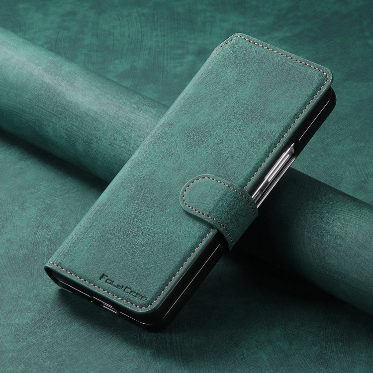 For Samsung Galaxy Z Fold4 CaseNeo MagSafe RFID Anti-theft Retro Leather Phone Case
