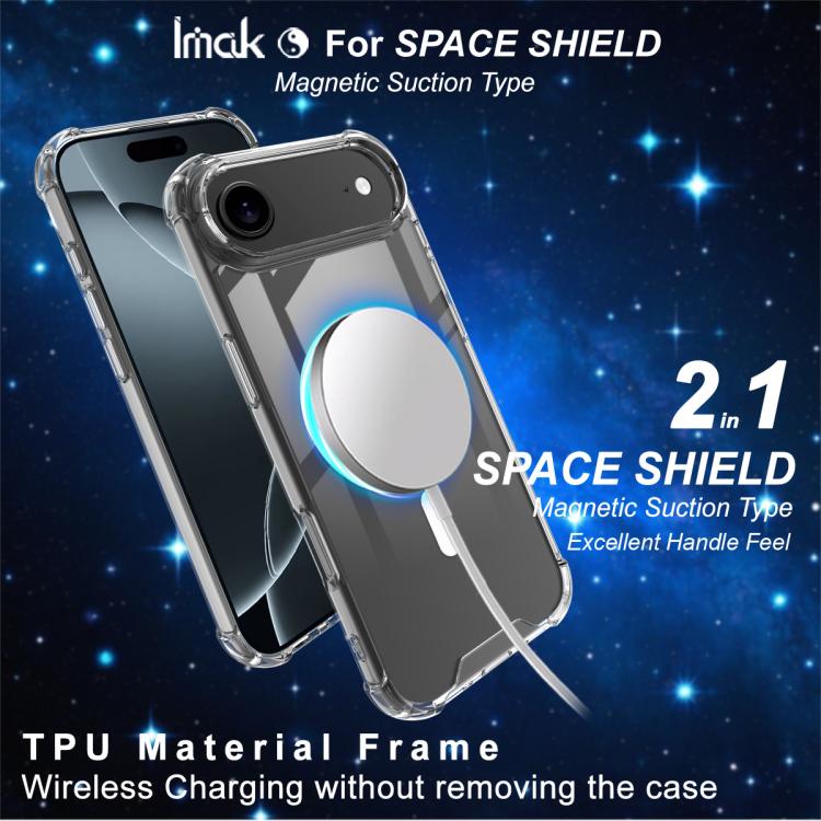 For iPhone Air IMAK Space Shield PC + TPU Airbag Shockproof MagSafe Phone Case - Transparent