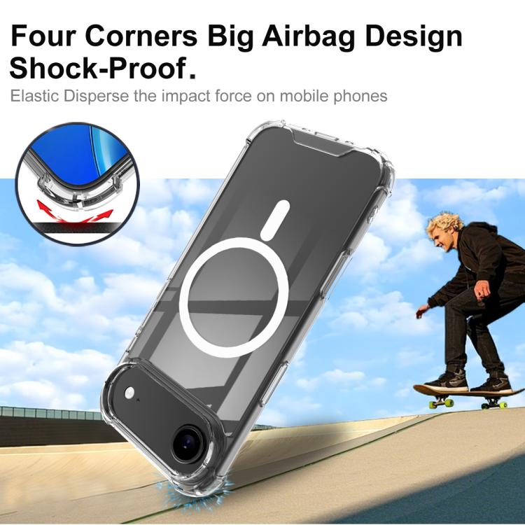 For iPhone Air IMAK Space Shield PC + TPU Airbag Shockproof MagSafe Phone Case - Transparent