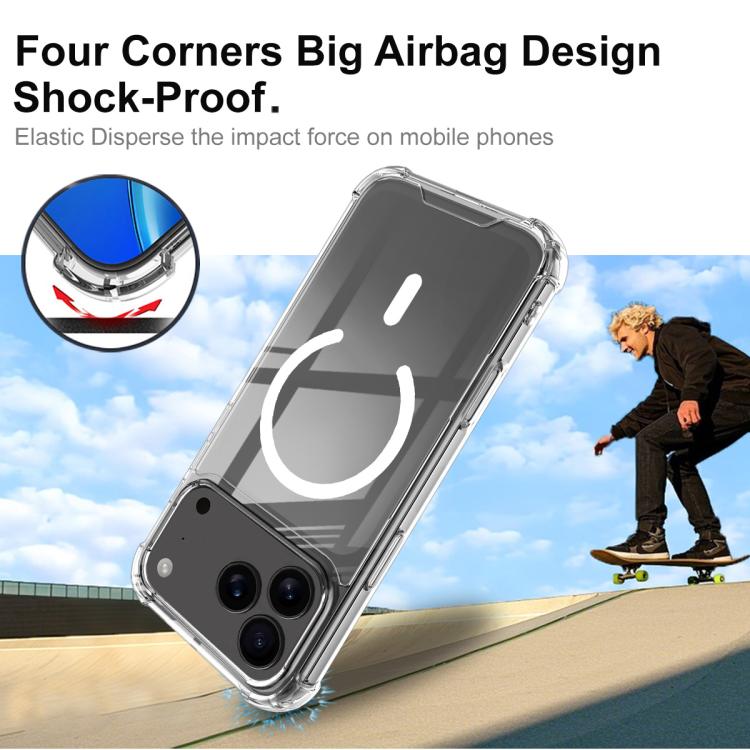 For iPhone 17 Pro IMAK Space Shield PC + TPU Airbag Shockproof MagSafe Phone Case - Transparent