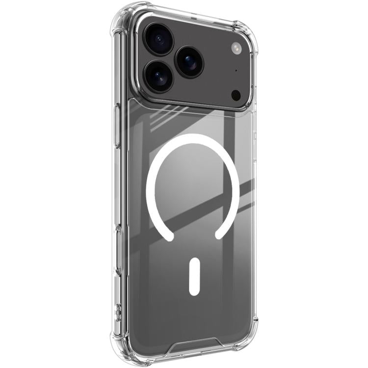 For iPhone 17 Pro Max IMAK Space Shield PC + TPU Airbag Shockproof MagSafe Phone Case - Transparent