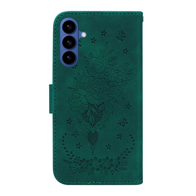 For Samsung Galaxy S26 5G Butterfly Rose Embossed Leather Phone Case