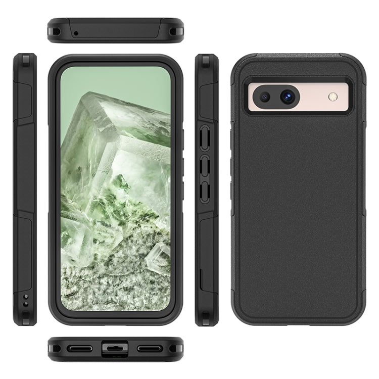 For Google Pixel 8a RedPepper Box PC Hybrid TPU Phone Case - Black