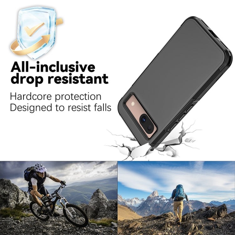 For Google Pixel 8a RedPepper Box PC Hybrid TPU Phone Case - Black