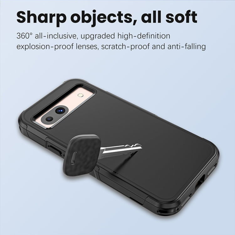 For Google Pixel 8a RedPepper Box PC Hybrid TPU Phone Case - Black