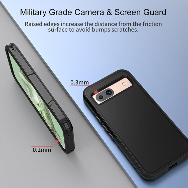 For Google Pixel 8a RedPepper Box PC Hybrid TPU Phone Case - Black