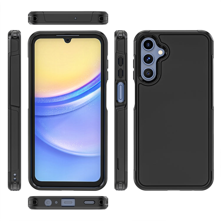 For Samsung Galaxy A15 5G RedPepper Box PC Hybrid TPU Phone Case - Black