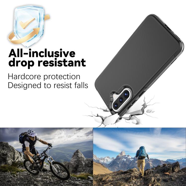 For Samsung Galaxy A36 5G RedPepper Box PC Hybrid TPU Phone Case - Black