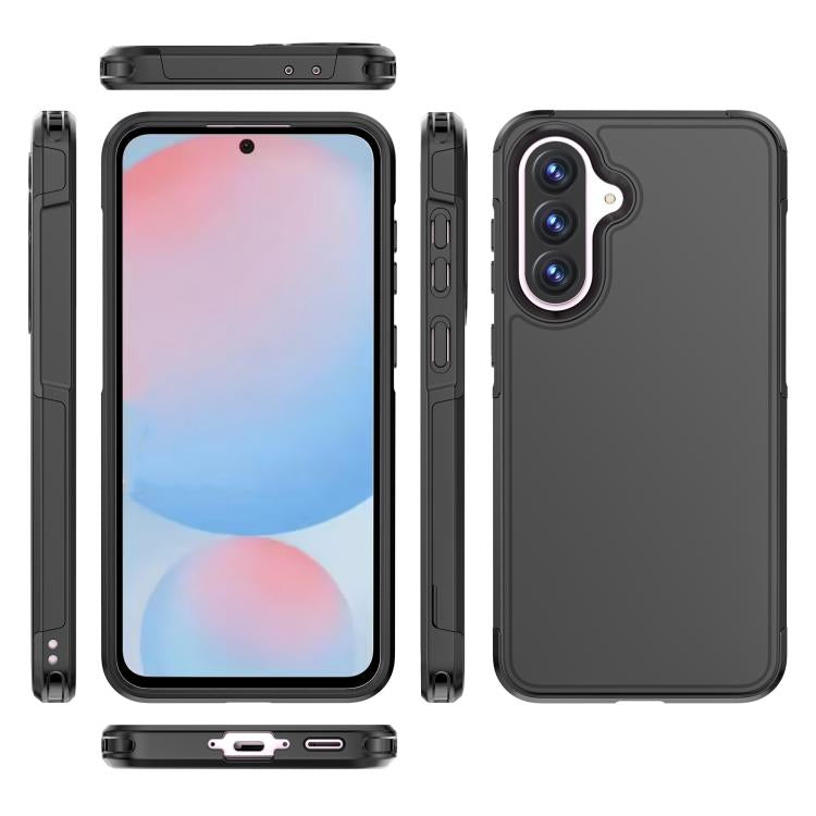 For Samsung Galaxy A56 5G RedPepper Box PC Hybrid TPU Phone Case - Black