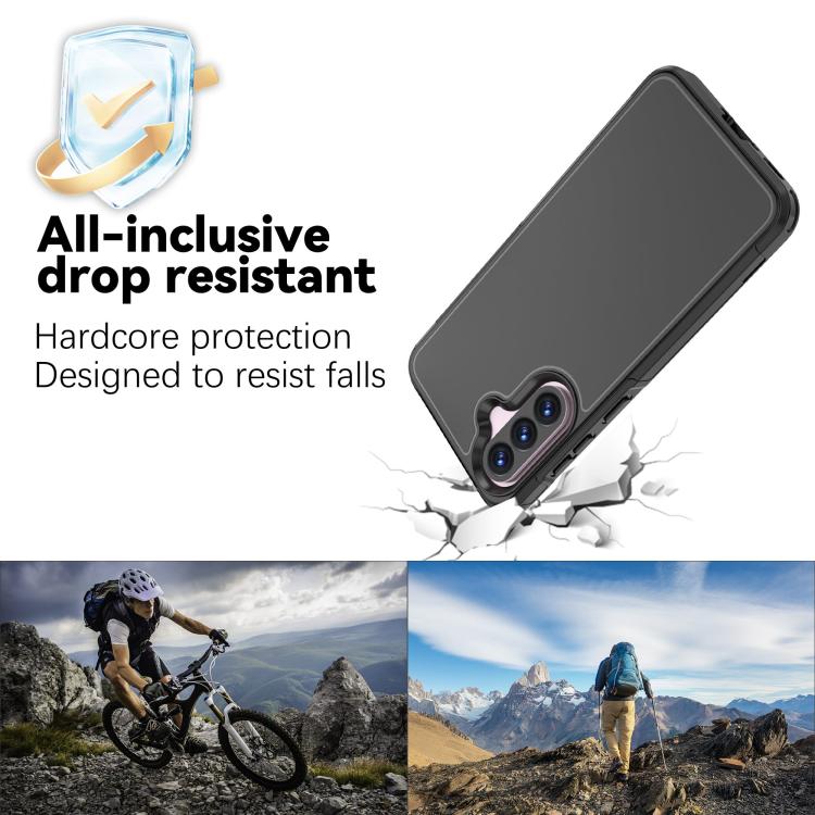 For Samsung Galaxy A56 5G RedPepper Box PC Hybrid TPU Phone Case - Black