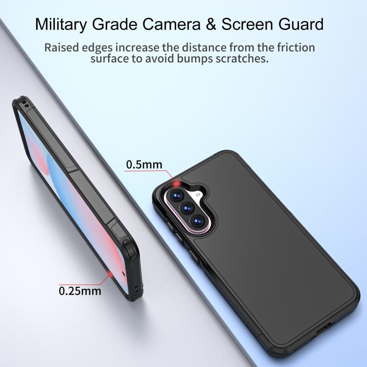 For Samsung Galaxy A56 5G RedPepper Box PC Hybrid TPU Phone Case - Black
