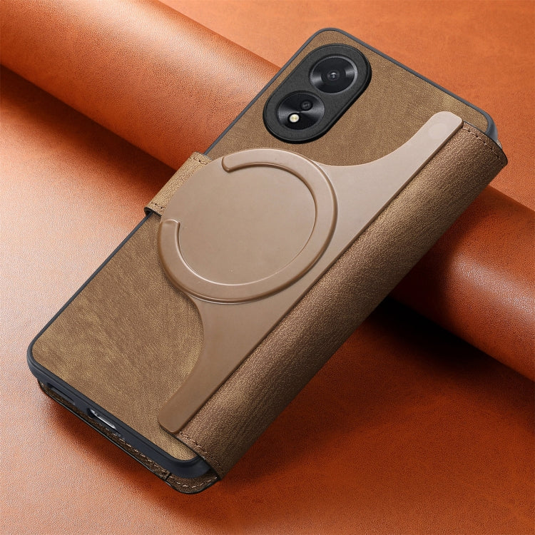 For OPPO A38 4G / A18 4G CaseNeo MagSafe RFID Anti-theft Retro Leather Phone Case