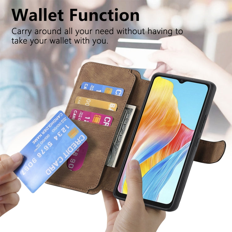 For OPPO A38 4G / A18 4G CaseNeo MagSafe RFID Anti-theft Retro Leather Phone Case