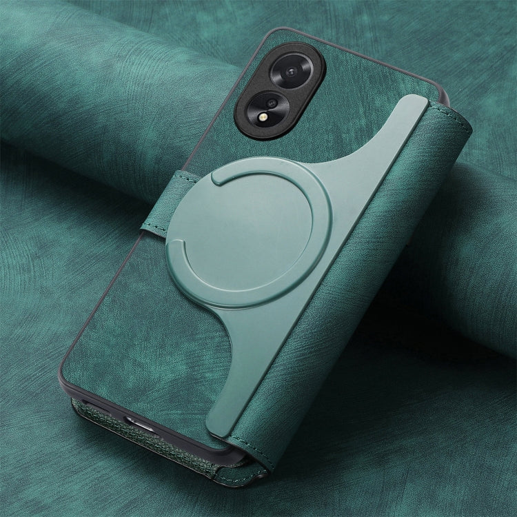 For OPPO A38 4G / A18 4G CaseNeo MagSafe RFID Anti-theft Retro Leather Phone Case