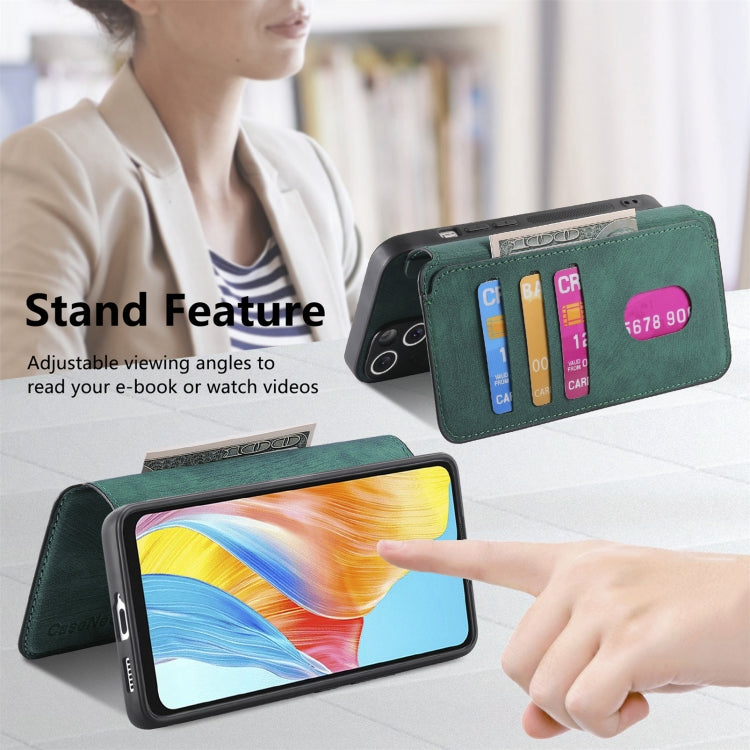 For OPPO A38 4G / A18 4G CaseNeo MagSafe RFID Anti-theft Retro Leather Phone Case