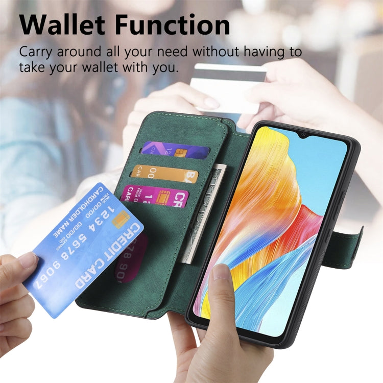 For OPPO A38 4G / A18 4G CaseNeo MagSafe RFID Anti-theft Retro Leather Phone Case