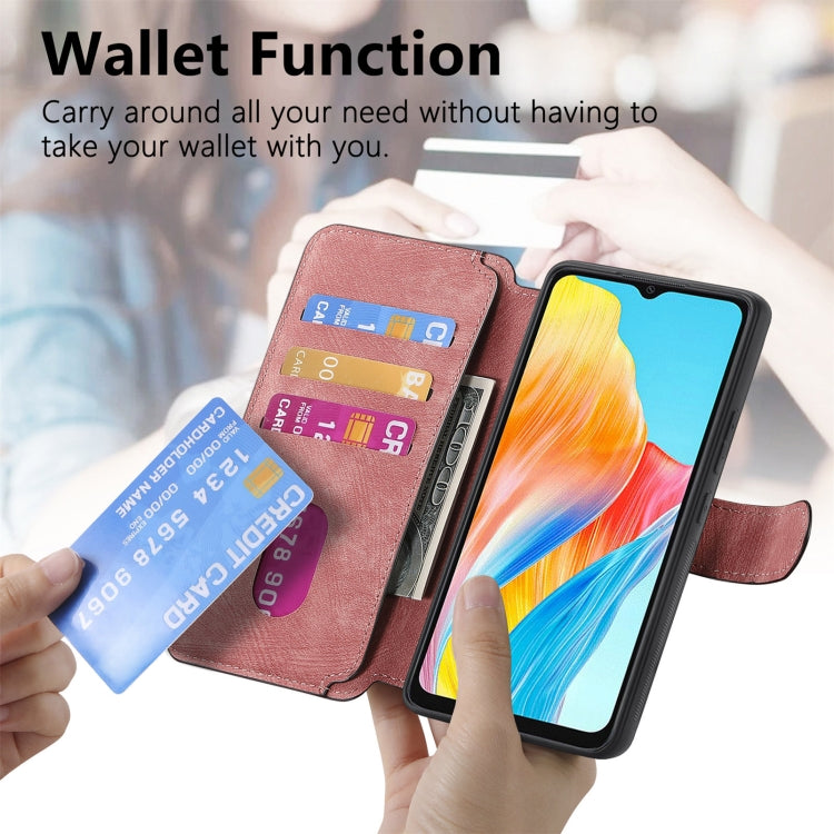 For OPPO A38 4G / A18 4G CaseNeo MagSafe RFID Anti-theft Retro Leather Phone Case