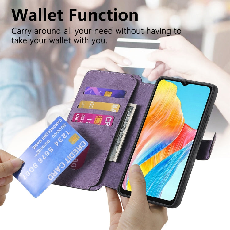 For OPPO A38 4G / A18 4G CaseNeo MagSafe RFID Anti-theft Retro Leather Phone Case