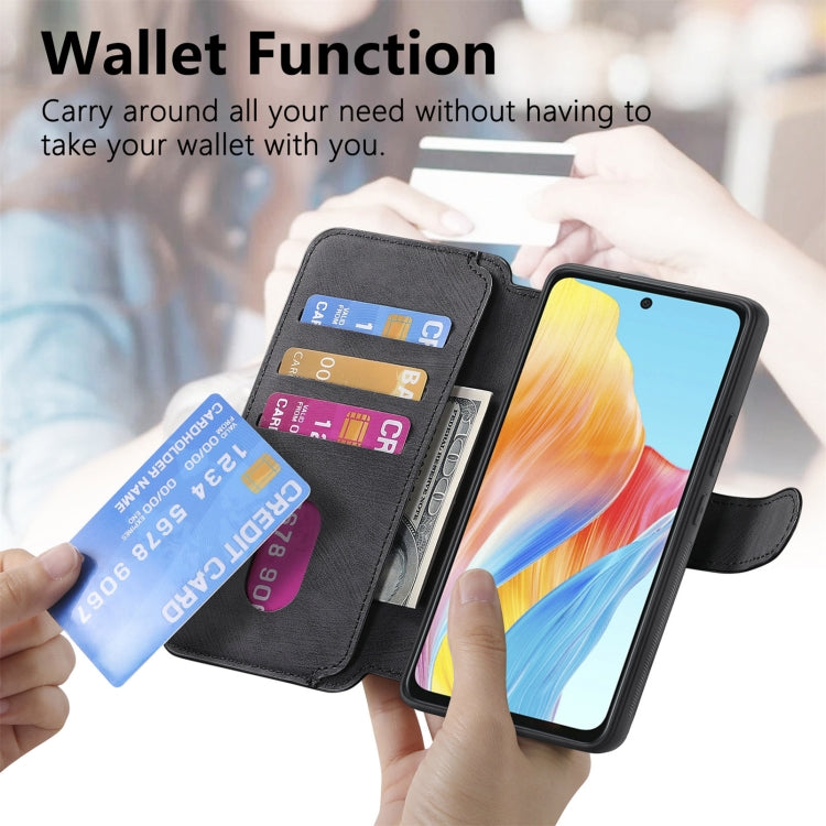 For OPPO A58 4G CaseNeo MagSafe RFID Anti-theft Retro Leather Phone Case