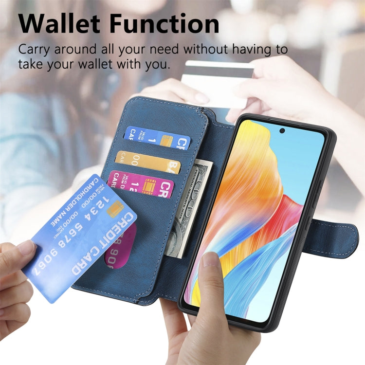 For OPPO A58 4G CaseNeo MagSafe RFID Anti-theft Retro Leather Phone Case