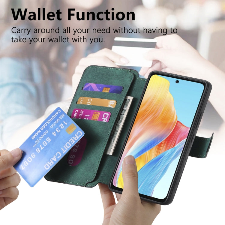 For OPPO A58 4G CaseNeo MagSafe RFID Anti-theft Retro Leather Phone Case