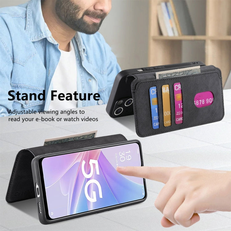 For OPPO A78 5G CaseNeo MagSafe RFID Anti-theft Retro Leather Phone Case