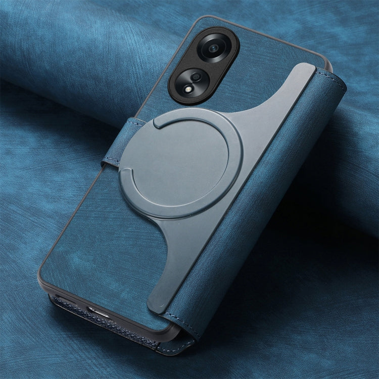 For OPPO A78 5G CaseNeo MagSafe RFID Anti-theft Retro Leather Phone Case