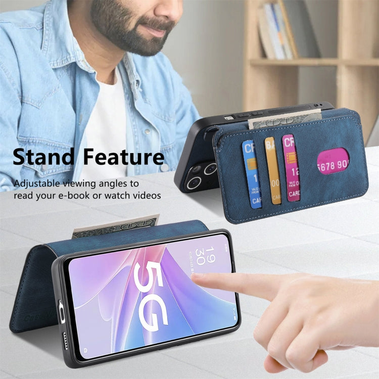 For OPPO A78 5G CaseNeo MagSafe RFID Anti-theft Retro Leather Phone Case