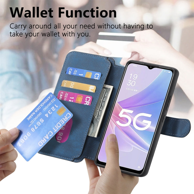 For OPPO A78 5G CaseNeo MagSafe RFID Anti-theft Retro Leather Phone Case
