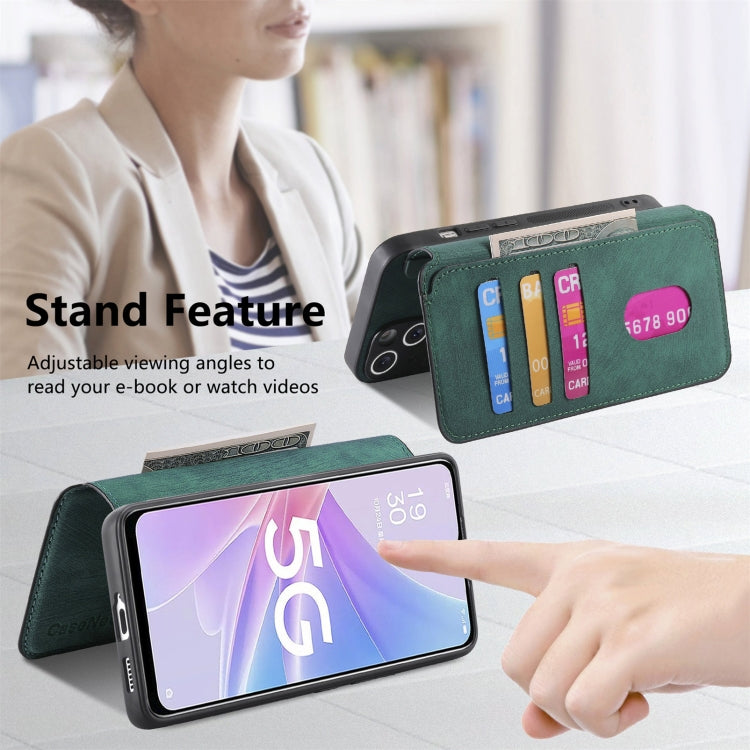 For OPPO A78 5G CaseNeo MagSafe RFID Anti-theft Retro Leather Phone Case